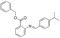 benzyl 2-[[[4-(1-methylethyl)phenyl]methylene]amino]benzoate Structure