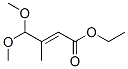 ethyl 4,4-dimethoxy-3-methyl-2-butenoate 구조식 이미지