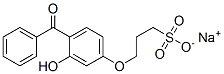 나트륨3-(4-벤조일-3-히드록시페녹시)프로판술포네이트 구조식 이미지