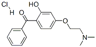 [4-[2-(dimethylamino)ethoxy]-2-hydroxyphenyl] phenyl ketone hydrochloride Structure