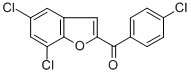 5,7-DICHLORO-2-(4-CHLOROBENZOYL)BENZOFURAN Structure