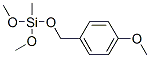 dimethoxy[(4-methoxyphenyl)methoxy]methylsilane 구조식 이미지