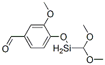 4-[(디메톡시메틸실릴)옥시]-3-메톡시벤즈알데히드 구조식 이미지