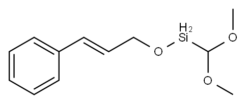 dimethoxymethyl[(3-phenylallyl)oxy]silane 구조식 이미지