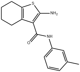 2-AMINO-N-(3-METHYLPHENYL)-4,5,6,7-TETRAHYDRO-1-BENZOTHIOPHENE-3-CARBOXAMIDE Structure