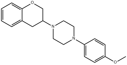 1-(3,4-Dihydro-2H-1-benzopyran-3-yl)-4-(4-methoxyphenyl)piperazine 구조식 이미지