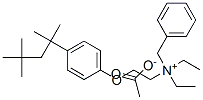 benzyldiethyl[2-[4-(1,1,3,3-tetramethylbutyl)phenoxy]ethyl]ammonium acetate 구조식 이미지