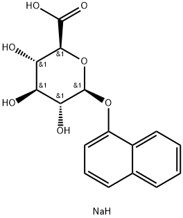 1-NAPHTHYL-B-D-GLUCURONIDE, SODIUM SALT 구조식 이미지