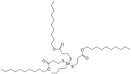 decyl 5-butyl-5-[[3-(decyloxy)-3-oxopropyl]thio]-9-oxo-10-oxa-4,6-dithia-5-stannaicosanoate Structure