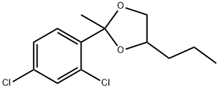 2-(2,4-Dichlorophenyl)-2-methyl-4-propyl-1,3-dioxolane 구조식 이미지