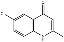 6-CHLORO-4-HYDROXY-2-METHYLQUINOLINE Structure