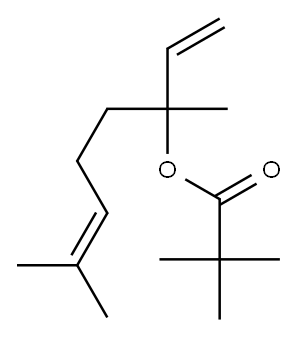 1,5-dimethyl-1-vinylhex-4-enyl pivalate 구조식 이미지