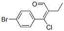 2-[(4-bromophenyl)chloromethylene]butyraldehyde 구조식 이미지