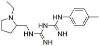 1-[(1-ethyl-2-pyrrolidinyl)methyl]-5-(p-tolyl)biguanide Structure