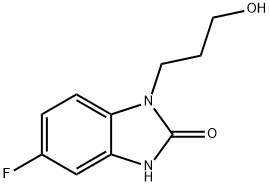 5-fluoro-1,3-dihydro-1-(3-hydroxypropyl)-2H-benzimidazol-2-one Structure