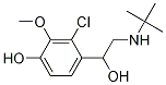 4-(2-(tert-butylaMino)-1-hydroxyethyl)-3-chloro-2-Methoxyphenol 구조식 이미지