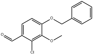 4-(benzyloxy)-2-chloro-3-Methoxybenzaldehyde 구조식 이미지