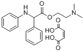 GLYCINE, N,2-DIPHENYL-, 2-(DIMETHYLAMINO)ETHYL ESTER, MALEATE Structure