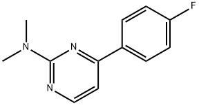 2-디메틸아미노-4-(4-플루오로페닐)피리미딘 구조식 이미지