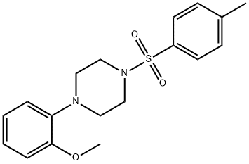 1-(2-methoxyphenyl)-4-(p-tolylsulphonyl)piperazine Structure