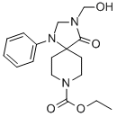 ETHYL 3-(HYDROXYMETHYL)-4-OXO-1-PHENYL-1,3,8-TRIAZASPIRO[4,5]DECANE-8-CARBOXYLATE Structure