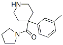 1-[[4-(m-톨릴)-4-피페리딜]카르보닐]피롤리딘 구조식 이미지
