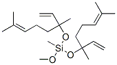 bis[(1,5-dimethyl-1-vinylhex-4-enyl)oxy]methoxymethylsilane 구조식 이미지