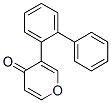 3-[1,1'-biphenyl]yl-4H-pyran-4-one 구조식 이미지