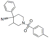 3-methyl-4-phenyl-1-(p-tolylsulphonyl)piperidine-4-carbonitrile 구조식 이미지