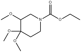 ethyl 3,4,4-trimethoxypiperidine-1-carboxylate  Structure