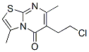 6-(2-chloroethyl)-3,7-dimethyl-5H-thiazolo[3,2-a]pyrimidin-5-one 구조식 이미지