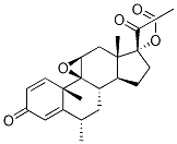 (9β,11β)-Epoxy FluoroMetholone Acetate Structure