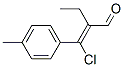 2-[chloro(4-methylphenyl)methylene]butyraldehyde Structure