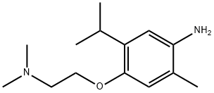 4-[2-(DIMETHYLAMINO)ETHOXY]-2-METHYL-5-(1-METHYLETHYL)-BENZENAMINE, DIHYDROCHLORIDE Structure