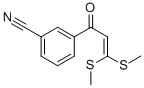 3-(3,3-BIS-METHYLSULFANYL-ACRYLOYL)-BENZONITRILE Structure