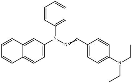 4-(디에틸아미노)벤즈알데히드2-나프틸페닐히드라존 구조식 이미지