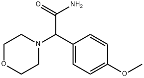 alpha-(4-methoxyphenyl)morpholine-4-acetamide  Structure