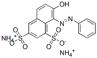 diammonium 7-hydroxy-8-(phenylazo)naphthalene-1,3-disulphonate  Structure