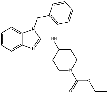 ethyl 4-[[1-benzyl-1H-benzimidazol-2-yl]amino]piperidine-1-carboxylate 구조식 이미지