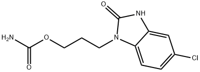 1-[3-[(aminocarbonyl)oxy]propyl]-5-chloro-1,3-dihydro-2H-benzimidazole-2-one 구조식 이미지