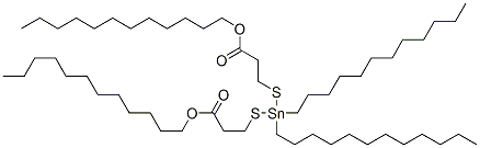 dodecyl 5,5-didodecyl-9-oxo-10-oxa-4,6-dithia-5-stannadocosanoate 구조식 이미지