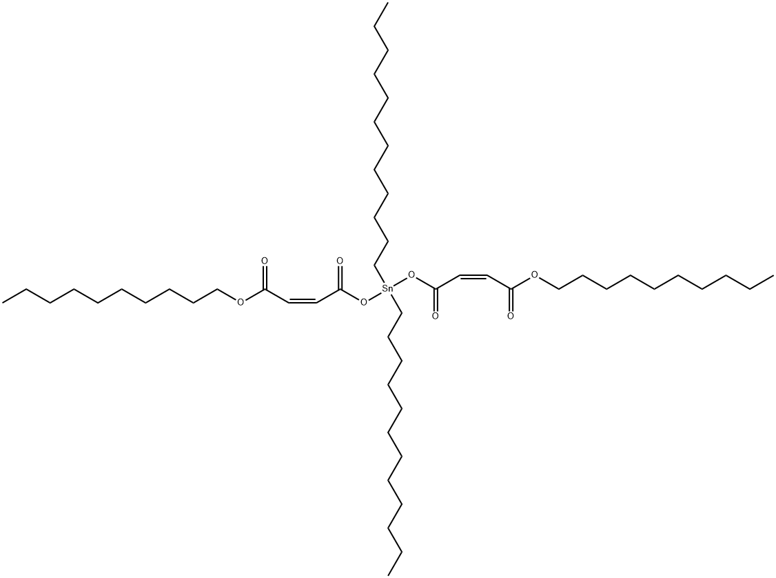 decyl (Z,Z)-6,6-didodecyl-4,8,11-trioxo-5,7,12-trioxa-6-stannadocosa-2,9-dienoate  Structure