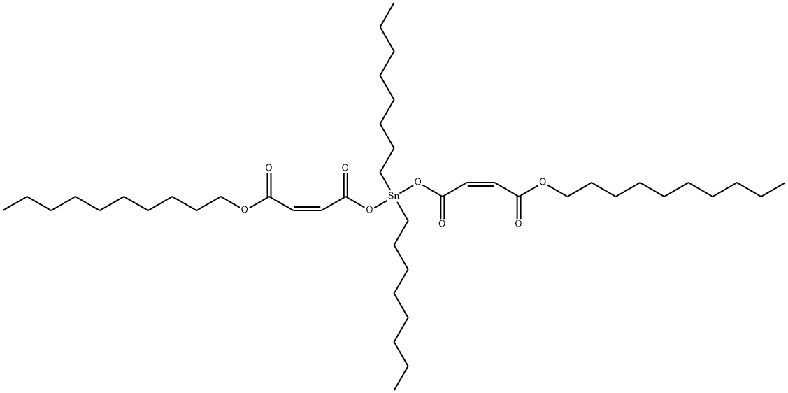 decyl (Z,Z)-6,6-dioctyl-4,8,11-trioxo-5,7,12-trioxa-6-stannadocosa-2,9-dienoate Structure