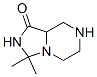 hexahydro-3,3-dimethylimidazo[1,5-a]pyrazin-1(5H)-one 구조식 이미지