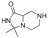 hexahydro-3,3-dimethylimidazo[1,5-a]pyrazin-1(5H)-one Structure