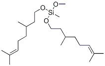 bis[(3,7-dimethyloct-6-enyl)oxy]methoxymethylsilane Structure