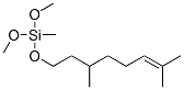 [(3,7-dimethyl-6-octenyl)oxy]dimethoxymethylsilane Structure