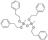 1,3-dimethyl-1,1,3,3-tetrakis(2-phenylethoxy)disiloxane 구조식 이미지