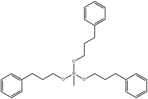 methyltri(3-phenylpropoxy)silane 구조식 이미지