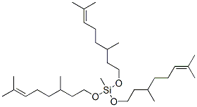 tris[(3,7-dimethyl-6-octenyl)oxy]methylsilane  Structure